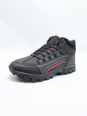 Trekkingowe męskie ocieplane (41-46) 2303 BL/RED