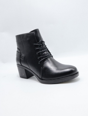 Botki damskie ocieplane na obcasie (36-41) YCC-69 BLACK