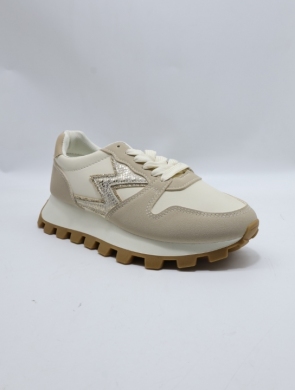 Buty sportowe damskie na płaskim (36-41) C3040 BEIGE