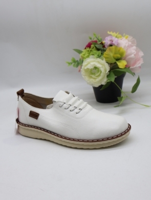 Półbuty damskie na płaskim (36-42) 25109-8 WHITE