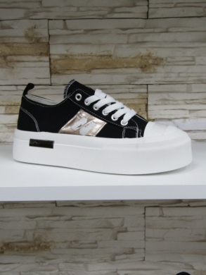 Trampki damskie na koturnie (36-41) LY100 BLACK