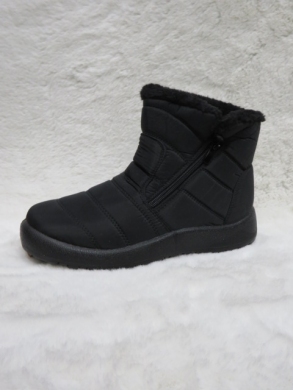 Botki damskie ocieplane na płaskim (37-42) H2160A BLACK