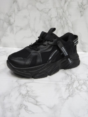 Buty sportowe damskie na płaskim (36-41) F-32 BLACK