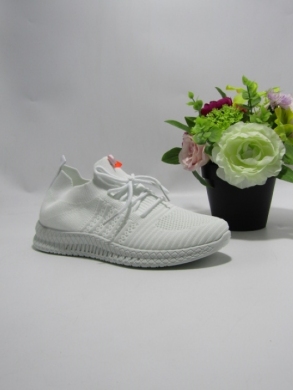 Buty sportowe damskie na płaskim (36-41) W065 WHITE