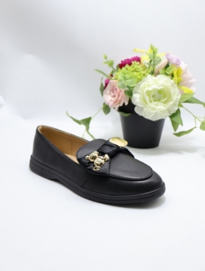 Mokasyny damskie na płaskim (36-41) DH-1145 BLACK