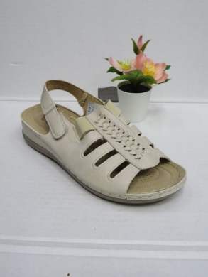 Sandały damskie na płaskim (36-42) 92030-4 BEIGE