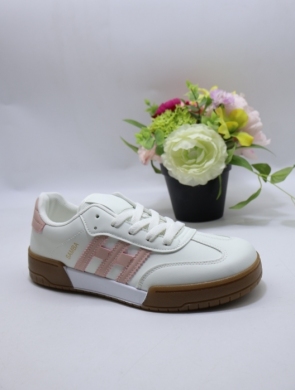 Buty sportowe damskie na płaskim (36-41) FZL-12 WHITE/PINK