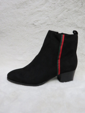 Botki damskie ocieplane na obcasie (36-41) SG-587 BLACK
