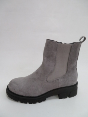 Botki damskie jesienne na płaskim (36-41) NC1166 GREY