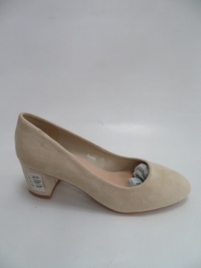 Czółenki damskie na obcasie (36-41) LL270 BEIGE