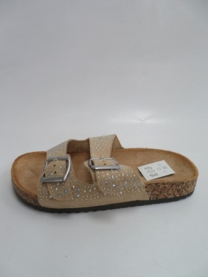 Klapki damskie na płaskim (36-41) 44508 BEIGE