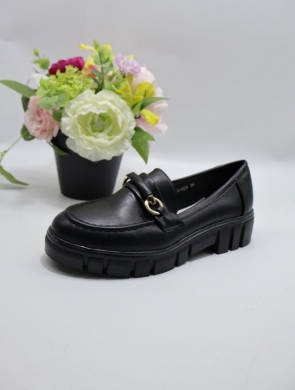 Mokasyny damskie na płaskim (36-41) 0-629 BLACK