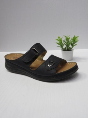 Klapki damskie na koturnie (36-42) CC2229 BLACK