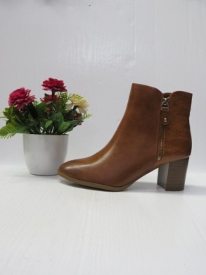 Botki damskie ocieplane na obcasie (36-41) C830 CAMEL