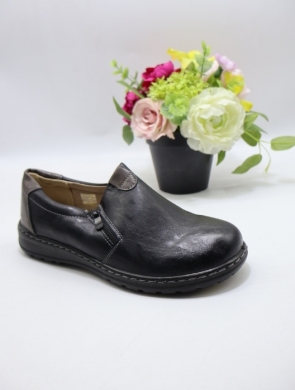 Półbuty damskie na płaskim (36-42) 22T81-1 BLACK