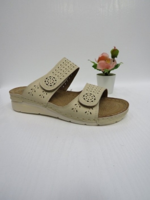 Klapki damskie na koturnie (36-41) 1107 BEIGE