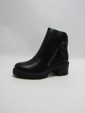Botki damskie ocieplane na obcasie (36-41) 1070 BLACK