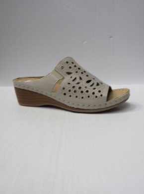 Klapki damskie na koturnie (37-42) 837 BEIGE