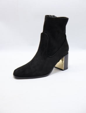 Botki damskie na obcasie (36-41) 6321A BLACK