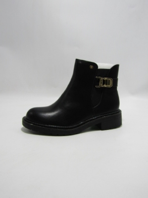 Botki damskie na płaskim (36-41) D7-9 BLACK