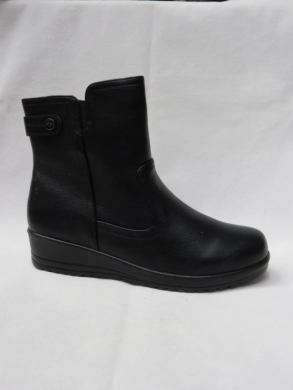 Botki damskie ocieplane na płaskim (39-43) DW33A-15 BLACK