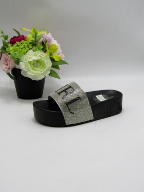 Klapki damskie na koturnie (36-41) GJ06-1 BLACK