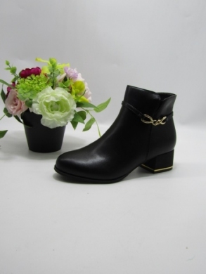 Botki damskie ocieplane na obcasie (36-41) BL60 BLACK
