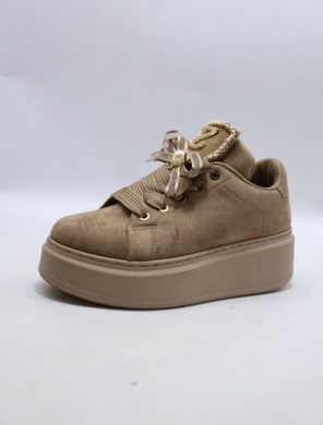 Buty sportowe damskie na płaskim (36-41) 8813 KHAKI