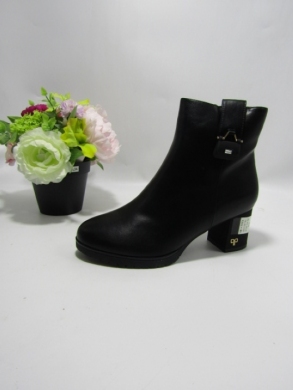 Botki damskie ocieplane na obcasie (36-41) BL62 BLACK