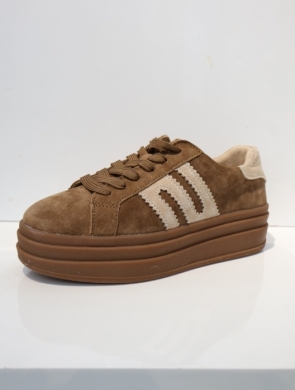Buty sportowe damskie na płaskim (36-41) GD-LX1075B DCAMEL/BE