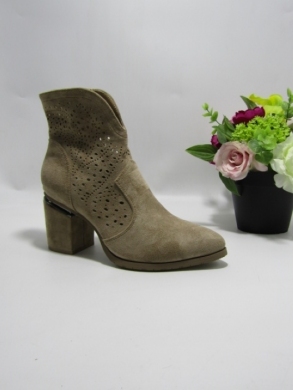 Botki damskie na obcasie (36-41) H2321-2 KHAKI