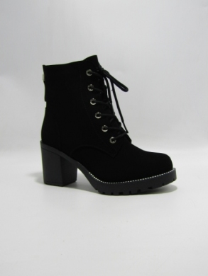 Botki damskie ocieplane na obcasie (36-41) JF-821 BLACK