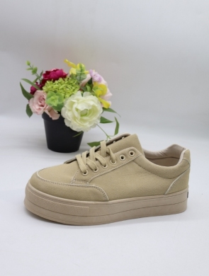 Buty sportowe damskie na płaskim (36-41) BL298 BEIGE