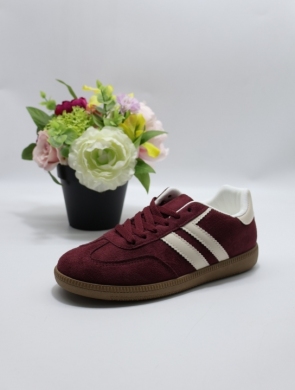 Buty sportowe damskie na płaskim (36-41) 6610 WINE