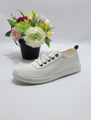 Buty sportowe damskie na płaskim (36-41) TQ2430 L WH/BL