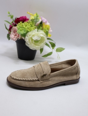 Mokasyny damskie na płaskim (36-41) G519 KHAKI