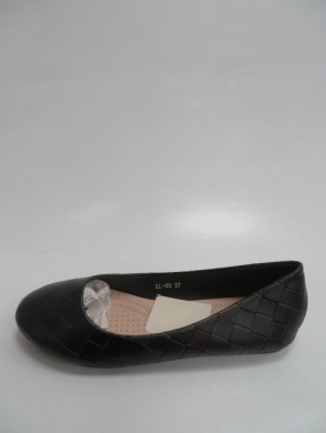 Baleriny Damskie na płaskim (36-41) FLL-03 BLACK