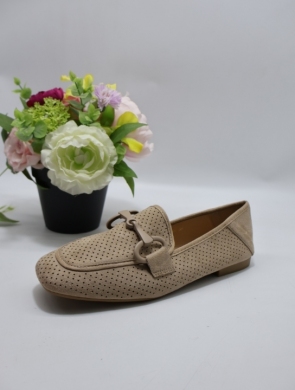 Mokasyny damskie na płaskim (36-41) 68-363 KHAKI