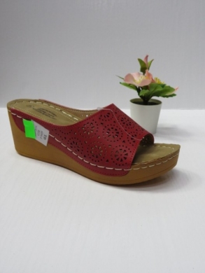 Klapki damskie na koturnie (36-41) 6094-4 RED