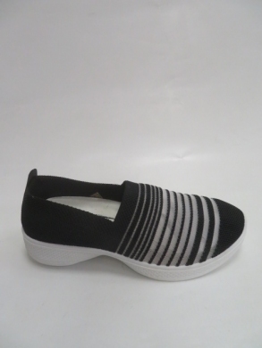 Buty sportowe damskie na płaskim (36-41) 1007-21 BLACK