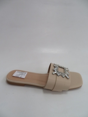 Klapki damskie na płaskim (36-41) HXD68 BEIGE