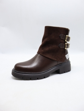 Botki damskie na płaskim (36-41) 68343 BROWN