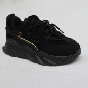 Buty sportowe damskie na płaskim (36-41) WX-8 BLACK