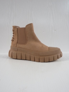 Botki damskie na płaskim (36-41) RQ460 KHAKI