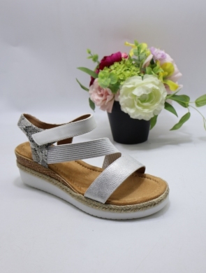 Sandały damskie na koturnie (36-41) F6906 WHITE