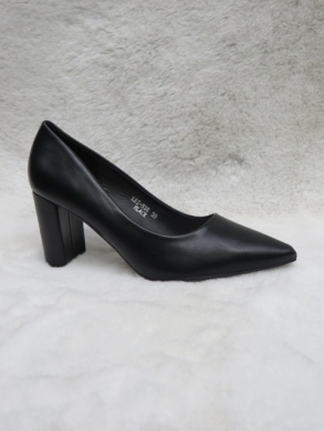 Czółenki damskie na obcasie (36-41) LE-535 BLACK