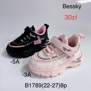 Buty sportowe dziewczęce (22-27) B1789