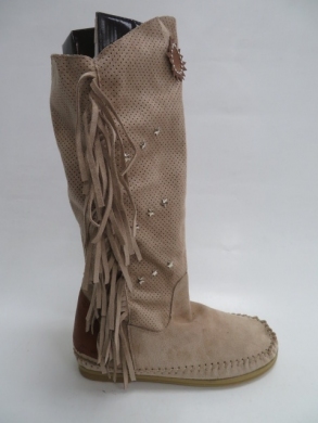Kozaki damskie letnie (36-41) ST51 BEIGE