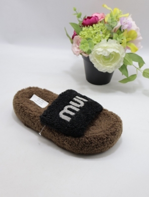 Kapcie damskie ocieplane (36-41) FL032 COFFE
