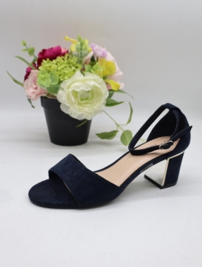 Sandały damskie na obcasie (36-41) 0632 NAVY